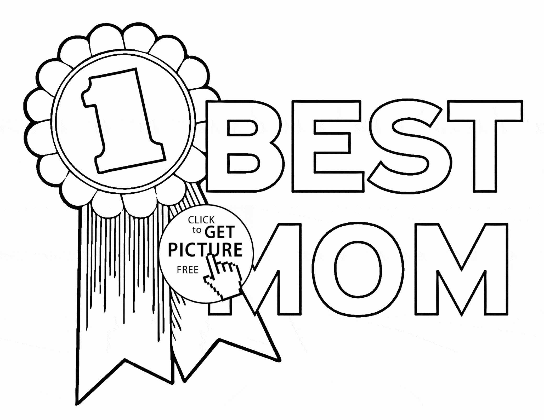 Best Mom - Mothers Day coloring page for kids, coloring pages