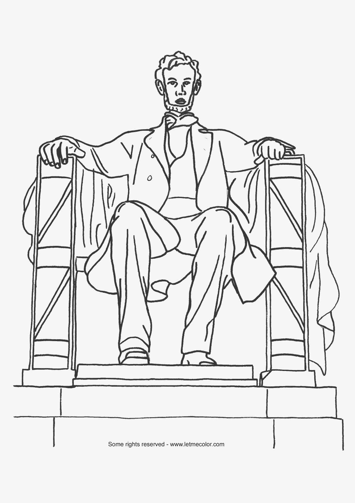 abraham lincoln coloring page   Clip Art Library