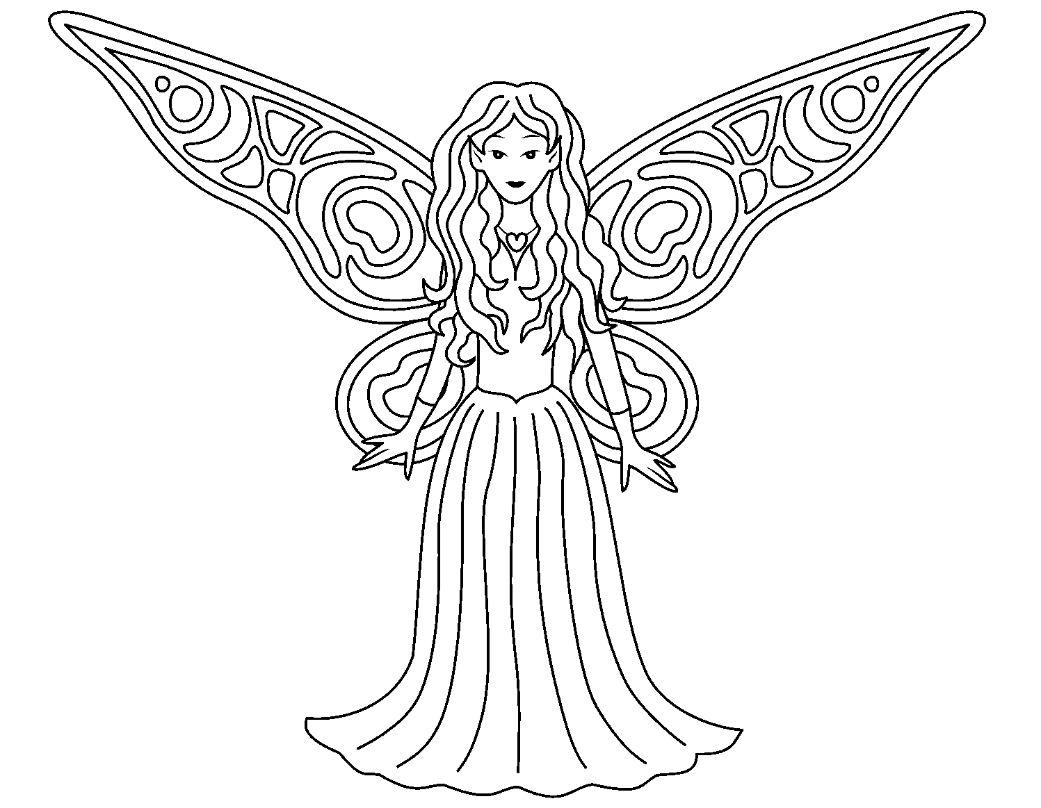 Fairies Coloring Pages  