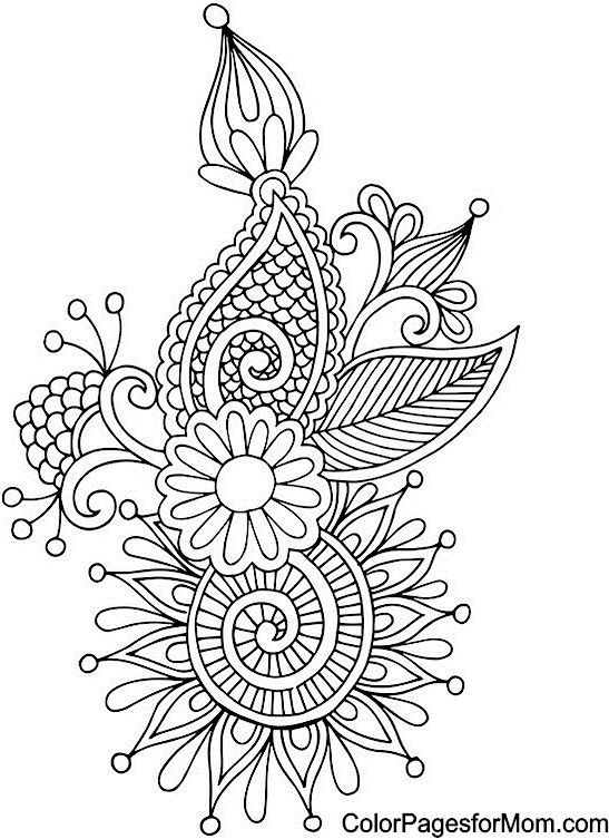  Paisley Coloring Pages on Clipart-library | Colouring