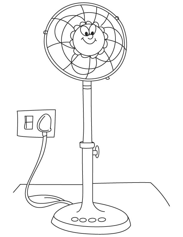 fan coloring pages - Clip Art Library