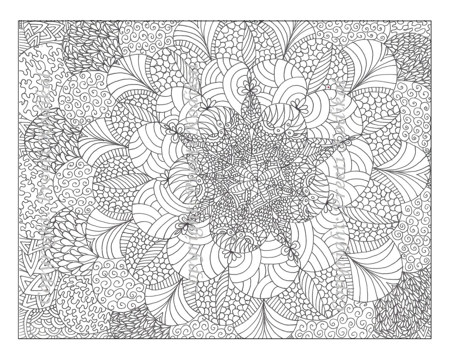 Free Printable | Coloring Pages For Adults Abstract, Download Free