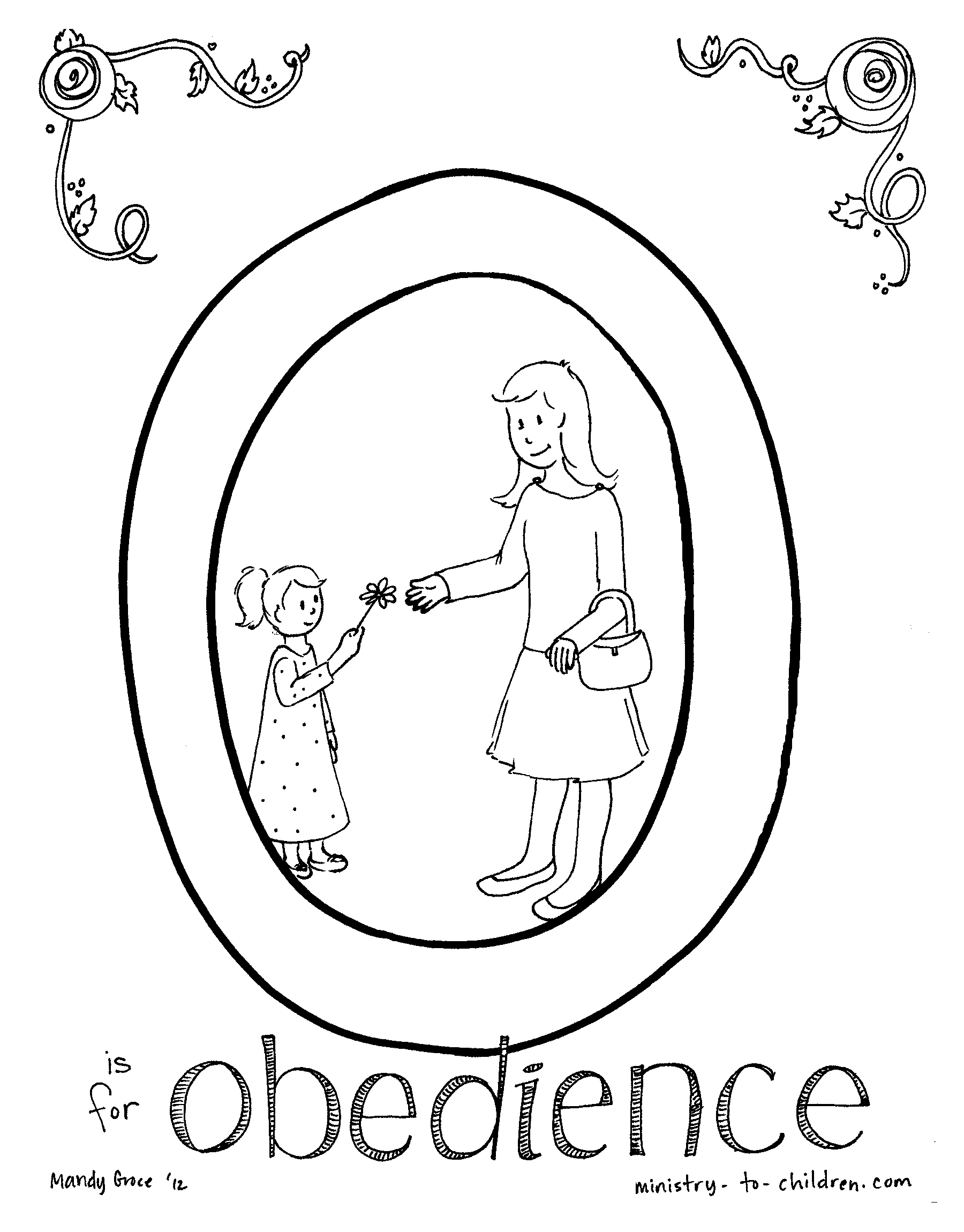 Obey Your Parents Coloring Page