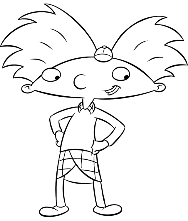 Clip Arts Related To : hey arnold characters drawing. 
