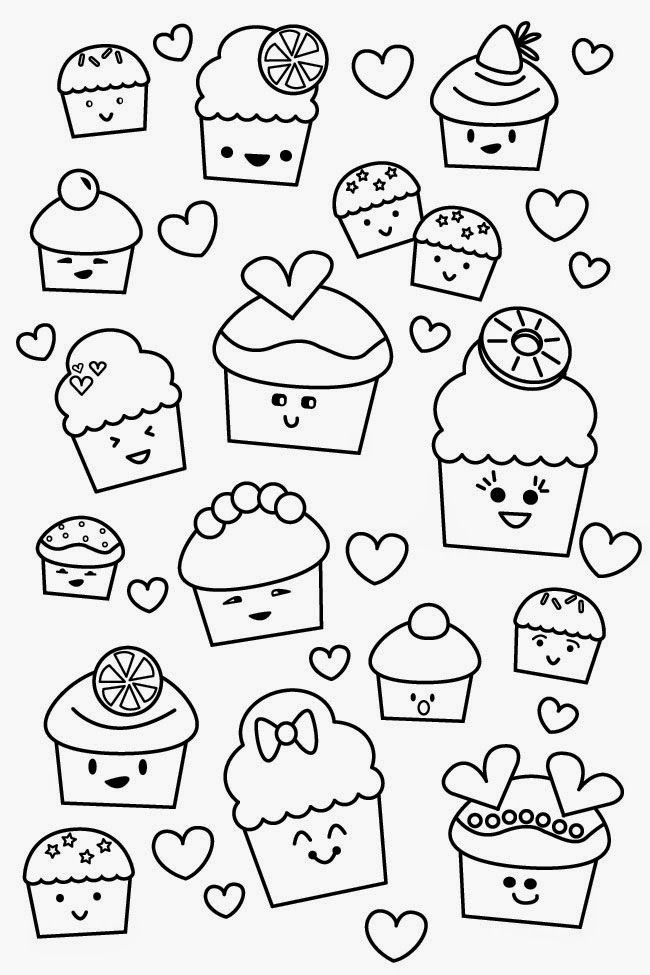 Print Cupcake Coloring Pages |Free coloring on Clipart Library