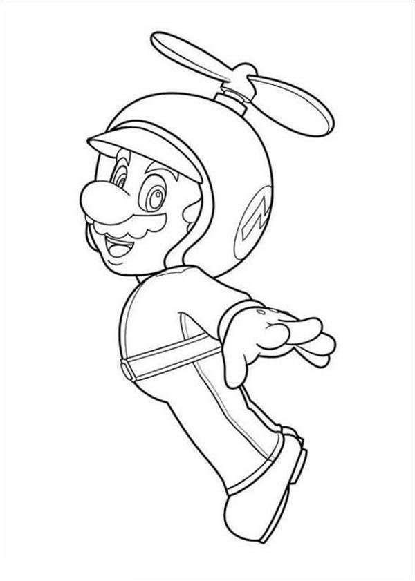 Super Mario Brothers Picture Coloring Page | Color Luna