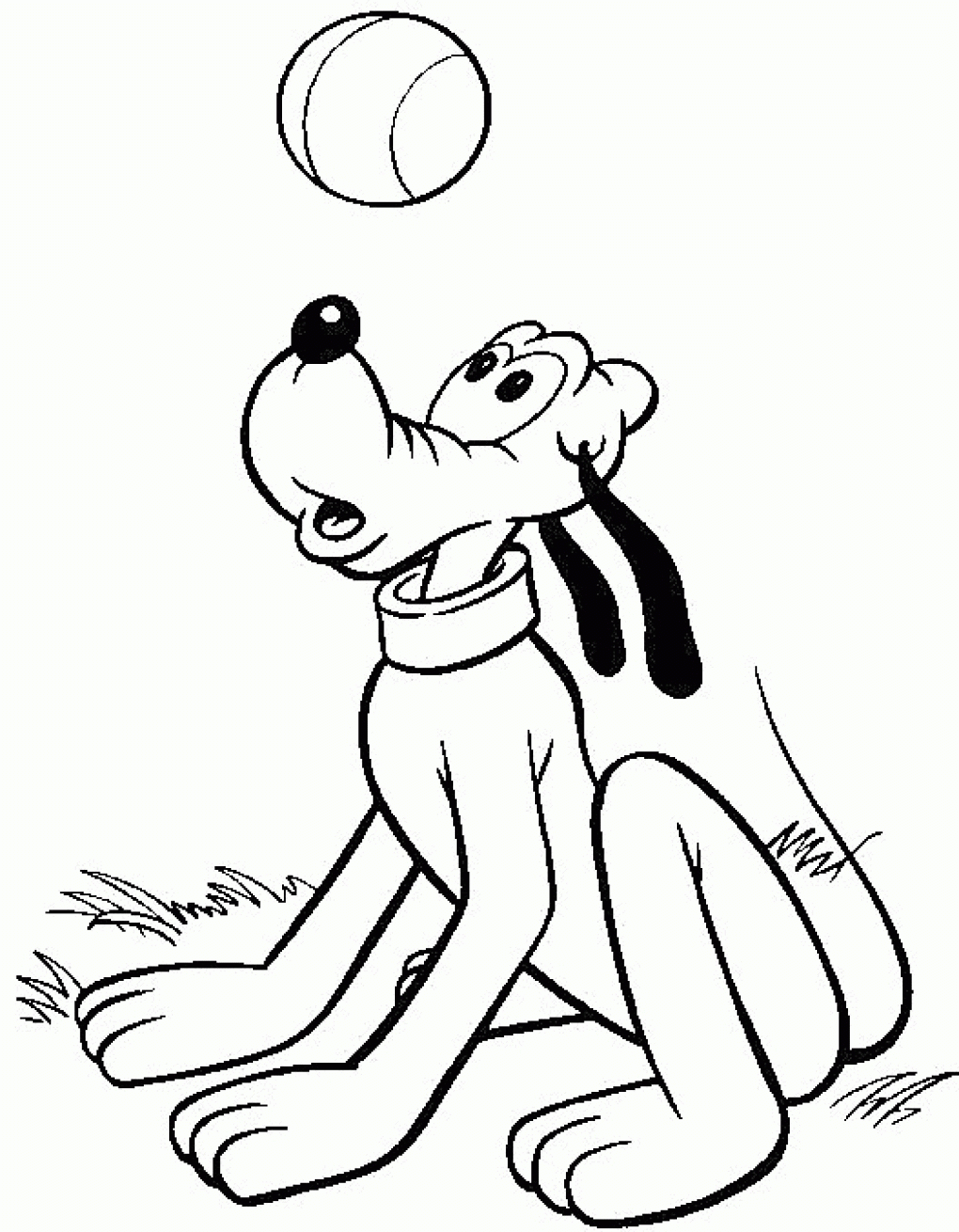 New Free Printable Pluto| Coloring Pages for Kids 