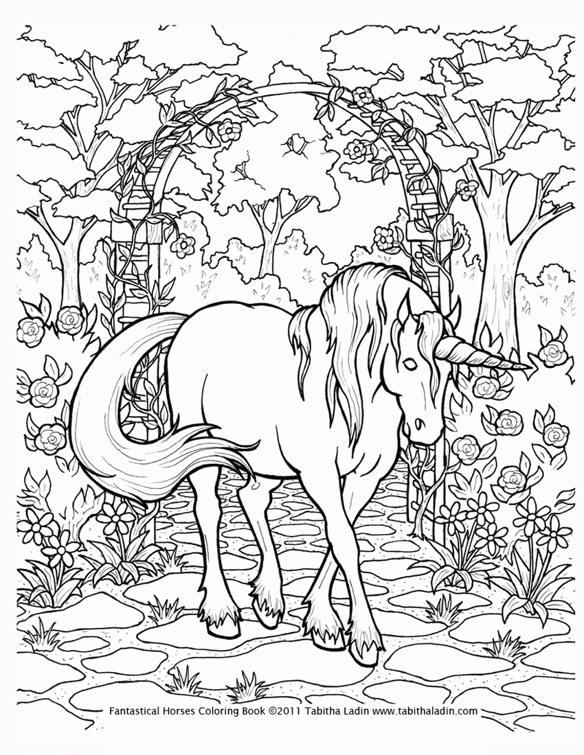 unicorn coloring pages 