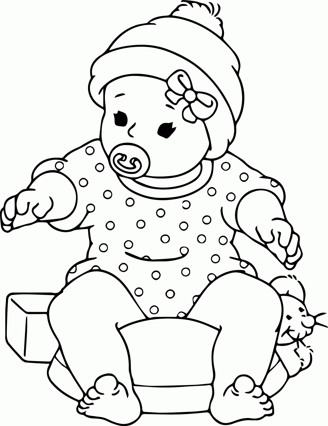 baby colouring in