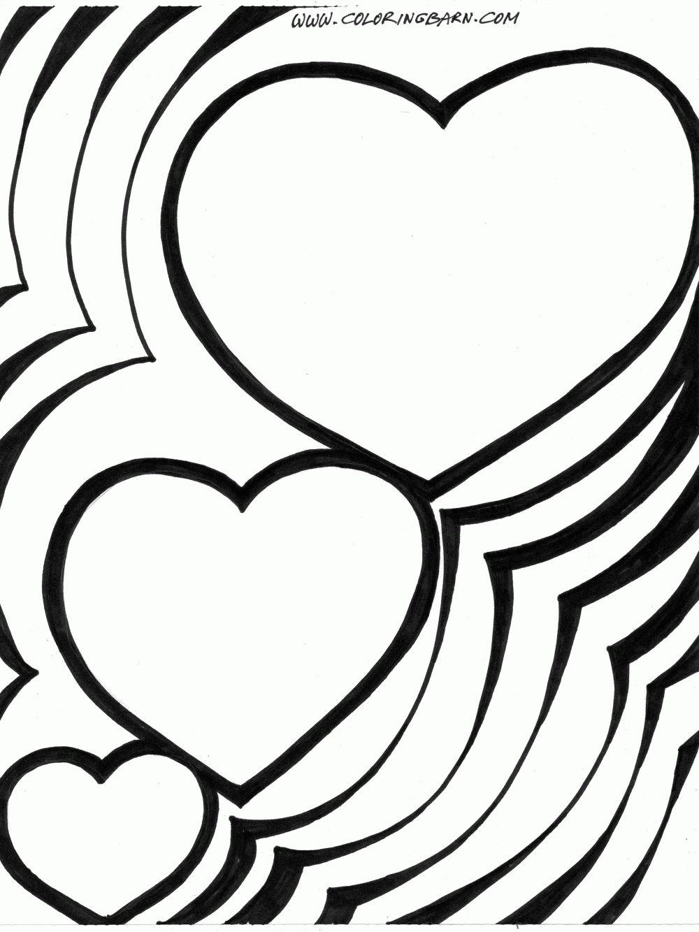 Free Flower And Hearts Coloring Pages, Download Free Flower And Hearts