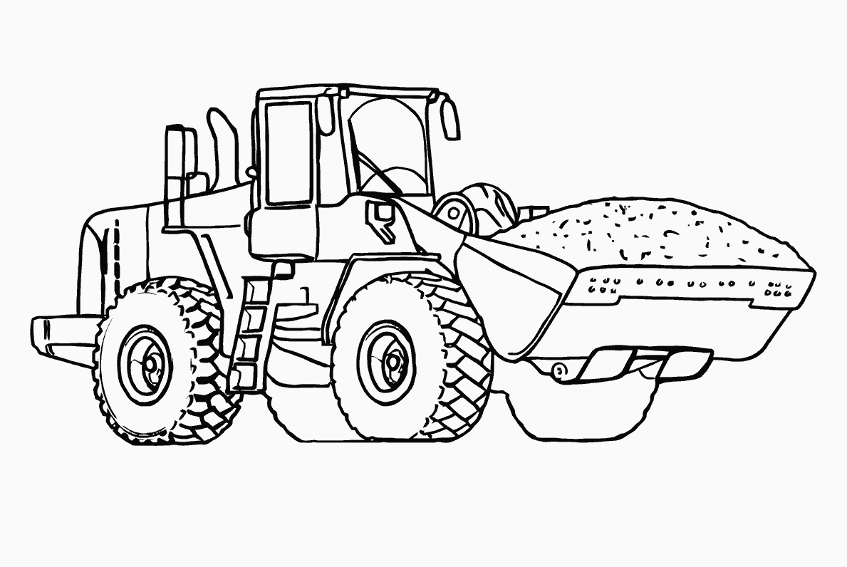 Coloring Pages Construction Vehicles Coloring Page Outline Of Cartoon 