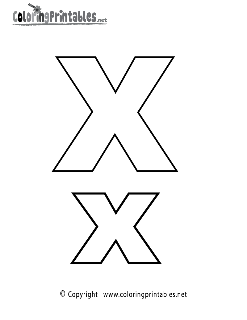 Free Letter X Coloring Pages Download Free Letter X Coloring Pages Png 