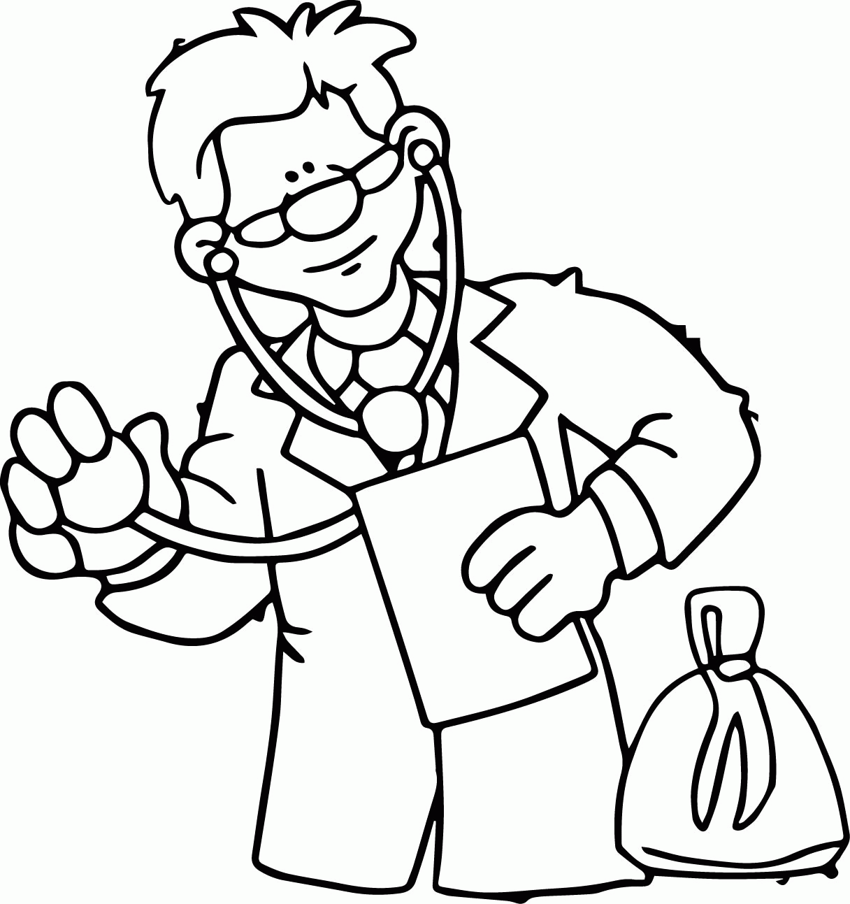 Free Occupations Doctor Coloring Page