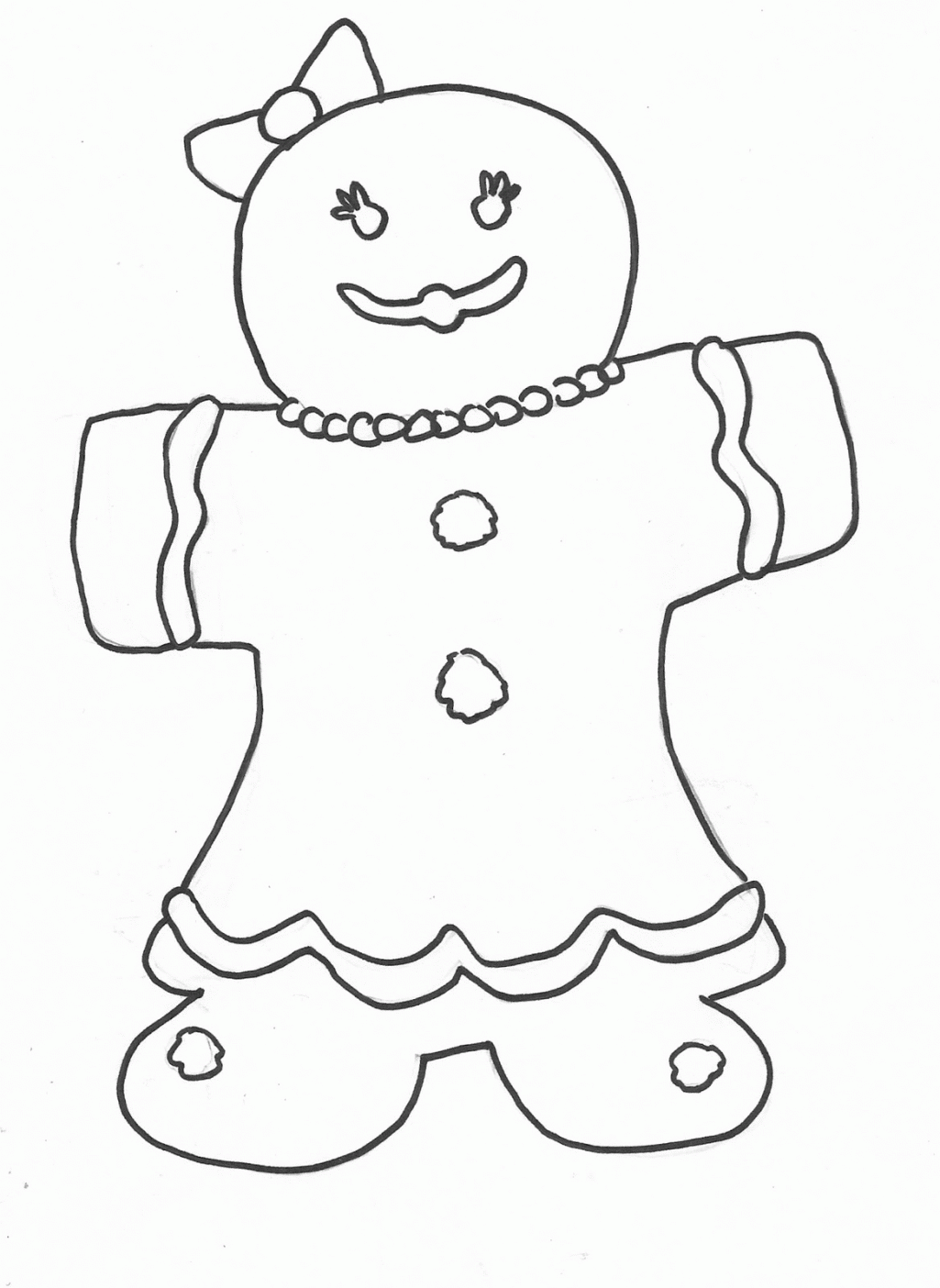 Gingerbread Woman Template