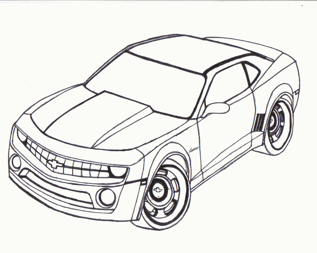 Chevrolet Camaro Cars Coloring Pages| Coloring Pages for Kids #Kb