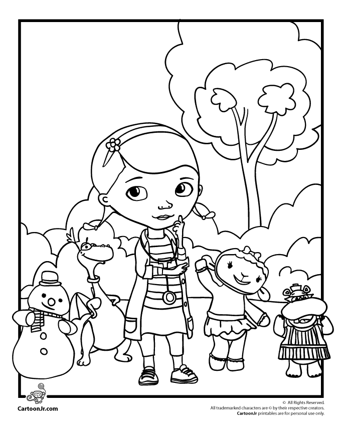 doc mcstuffins coloring