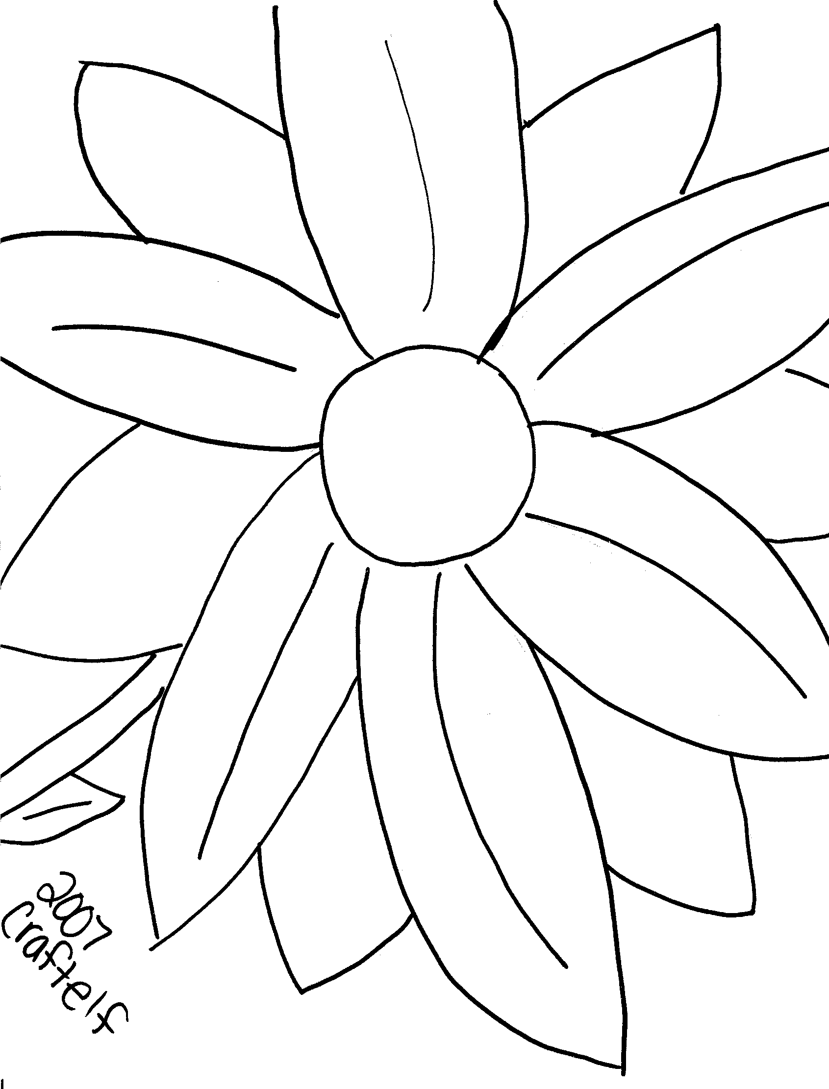 Collections of Free Coloring Pictures of Flowers |Free coloring on Clipart Library