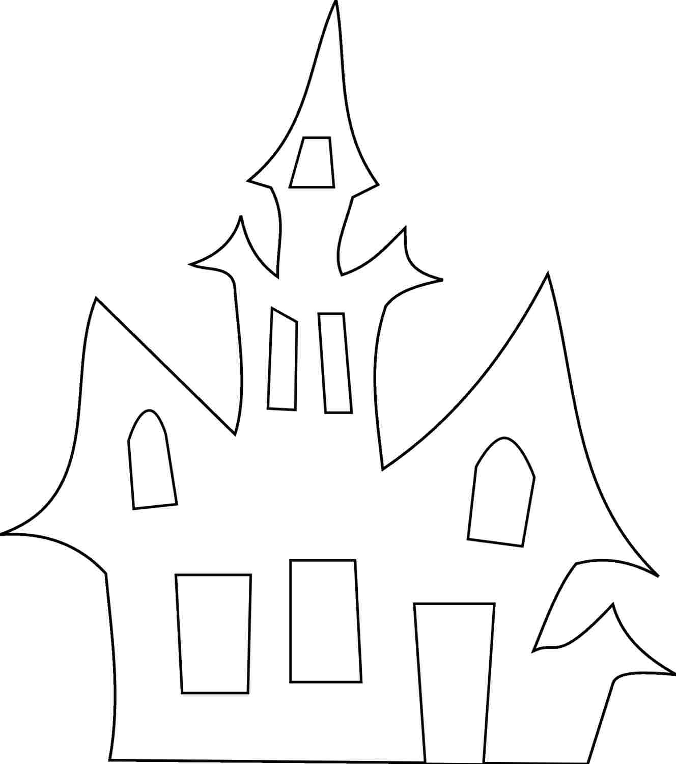 Haunted House Halloween Template Clip Art Library