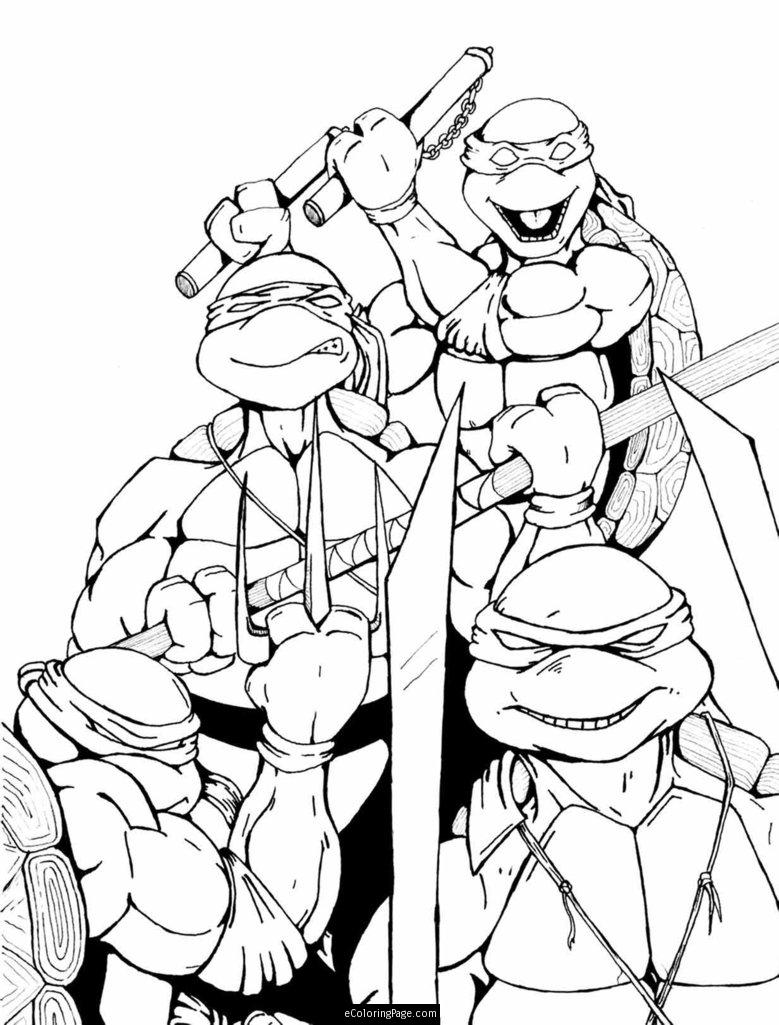 Teenage Mutant Ninja Turtles Coloring Pages printable 