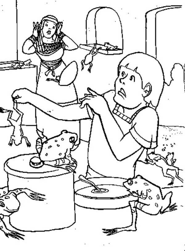  Frog Plague Of Egypt Coloring Page - Frog Plague