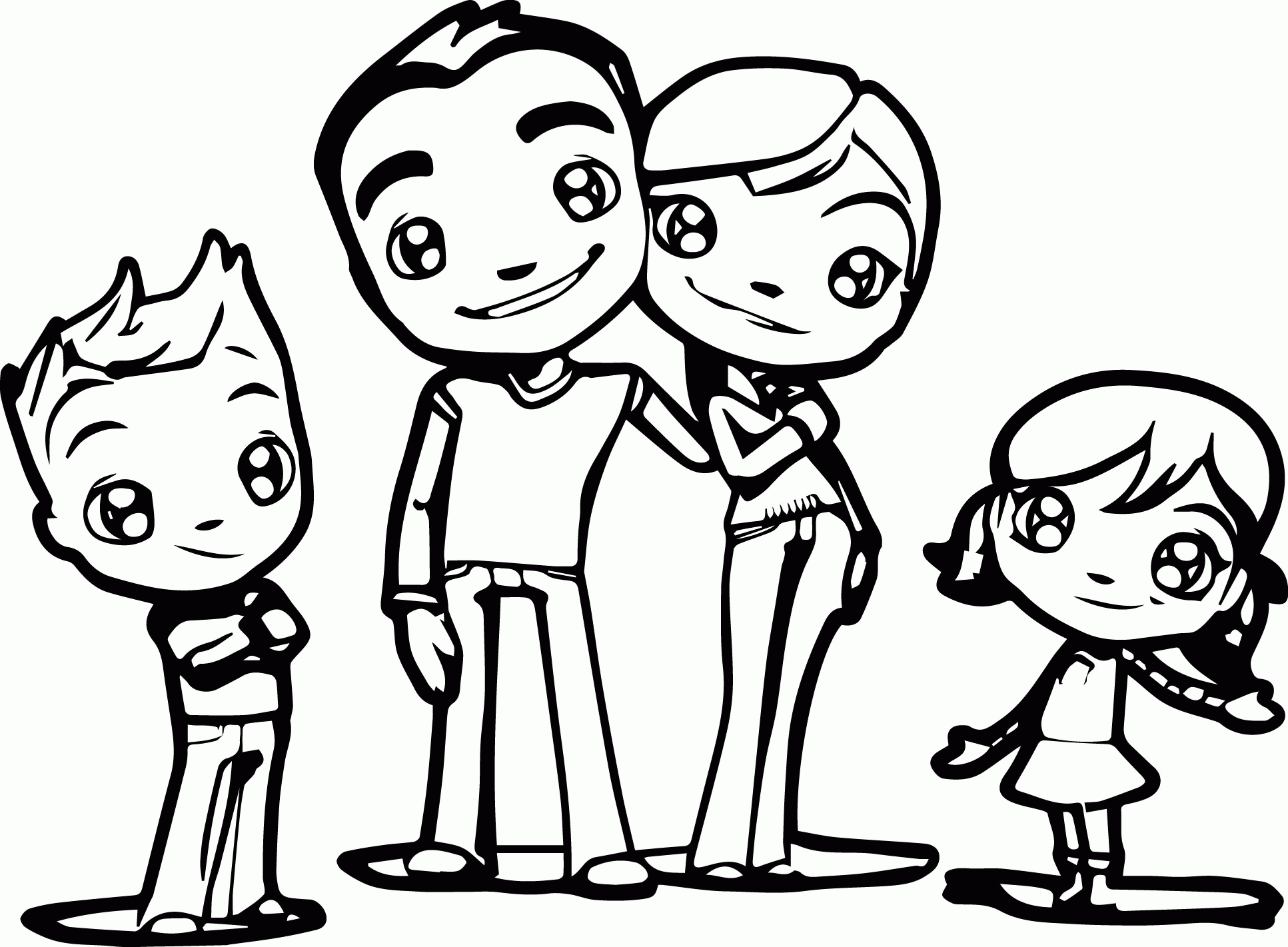 Family Coloring Pages Printable