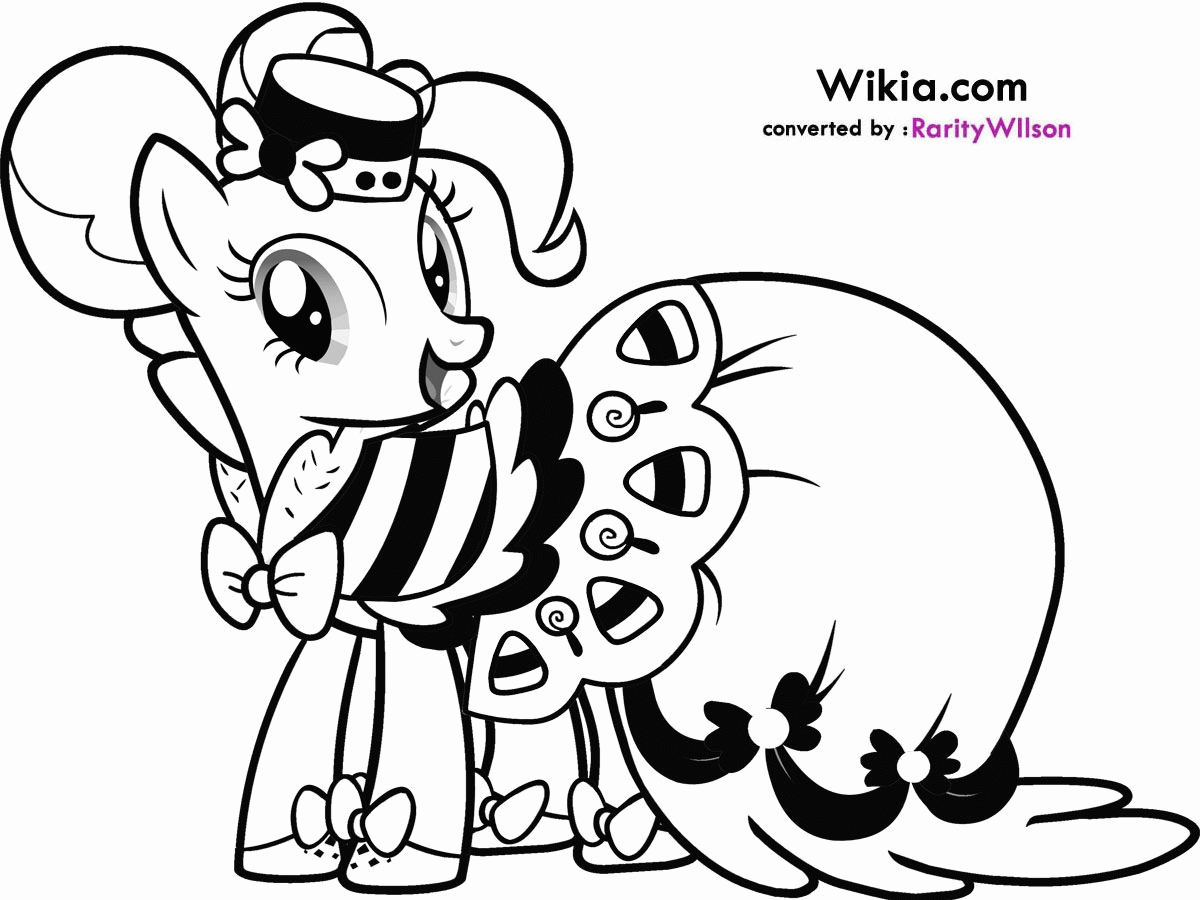 Simple My Little Pony Coloring Pages Pinkie Pie 