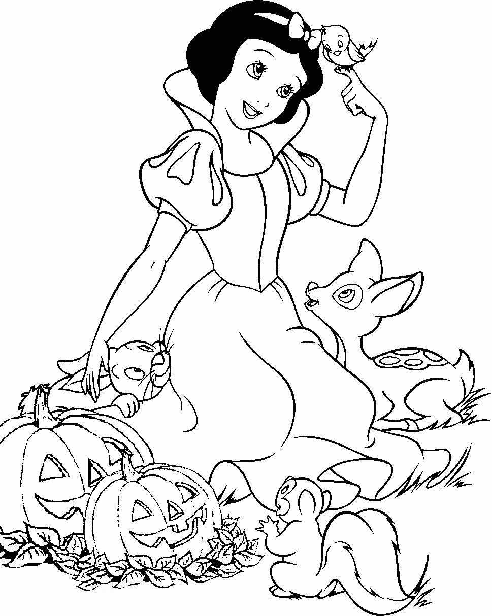 Printable Halloween Coloring Pages Disney