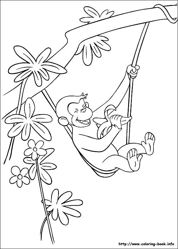 Download Curious George Coloring Pages | free printable