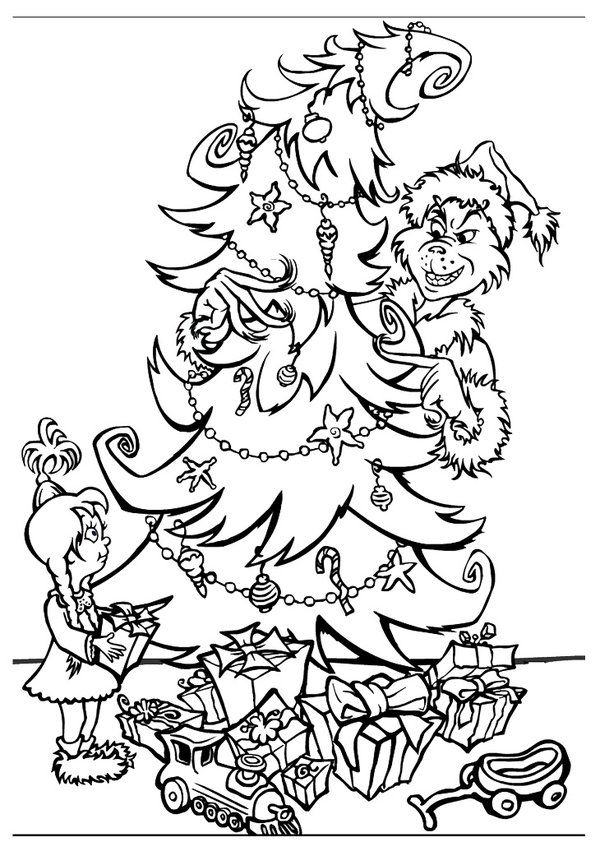 Print Grinch Coloring Page |Free coloring on Clipart Library