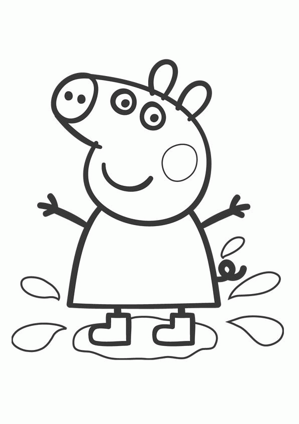 peppa pig coloring pages 