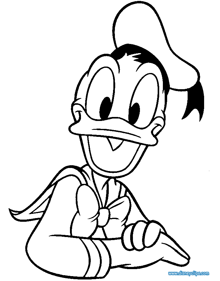 Donald and Daisy Duck Printable Coloring Page | Disney Coloring