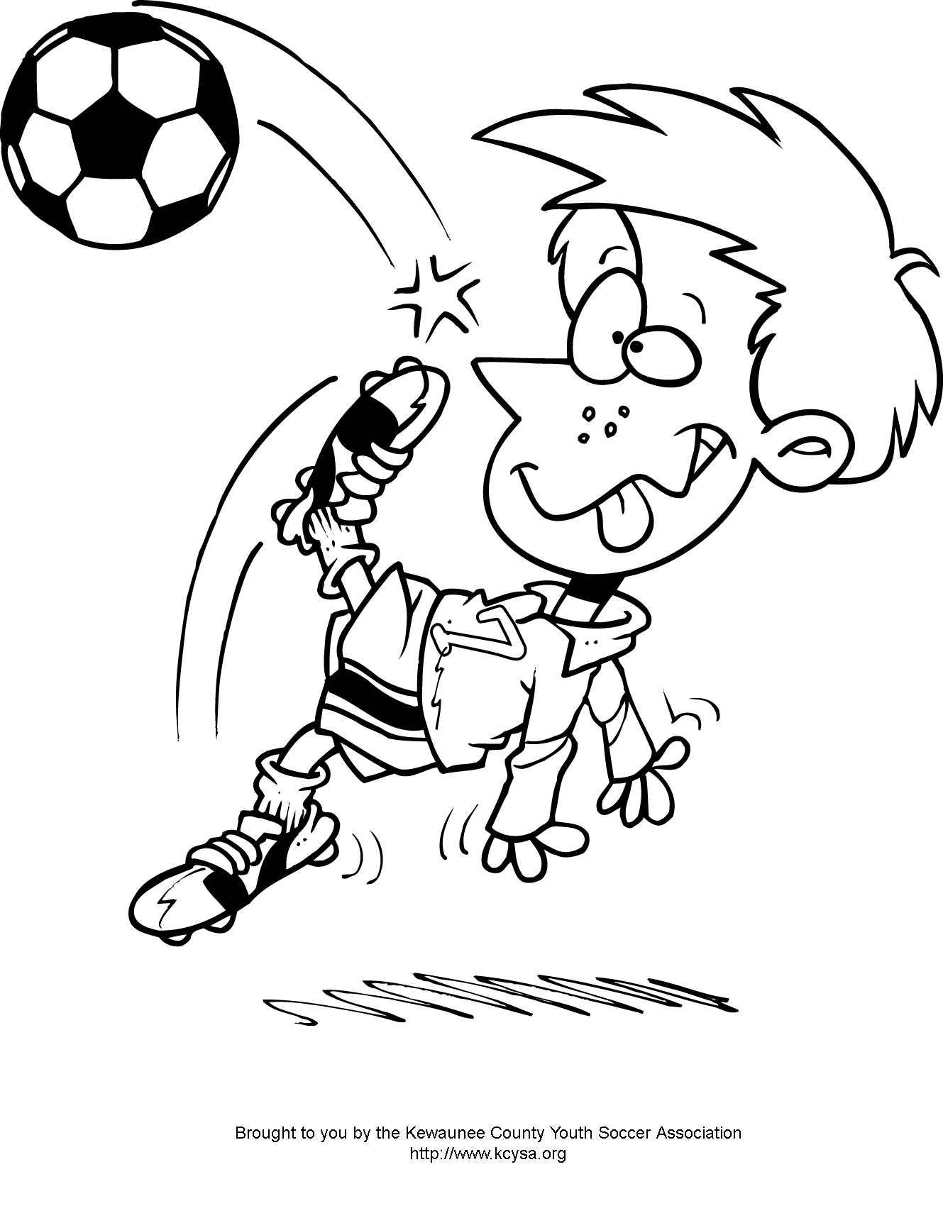 Free Printable Soccer Coloring Pages