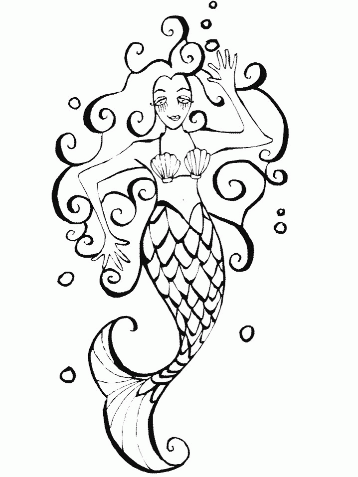 Coloring Pages For Adults Mermaid
