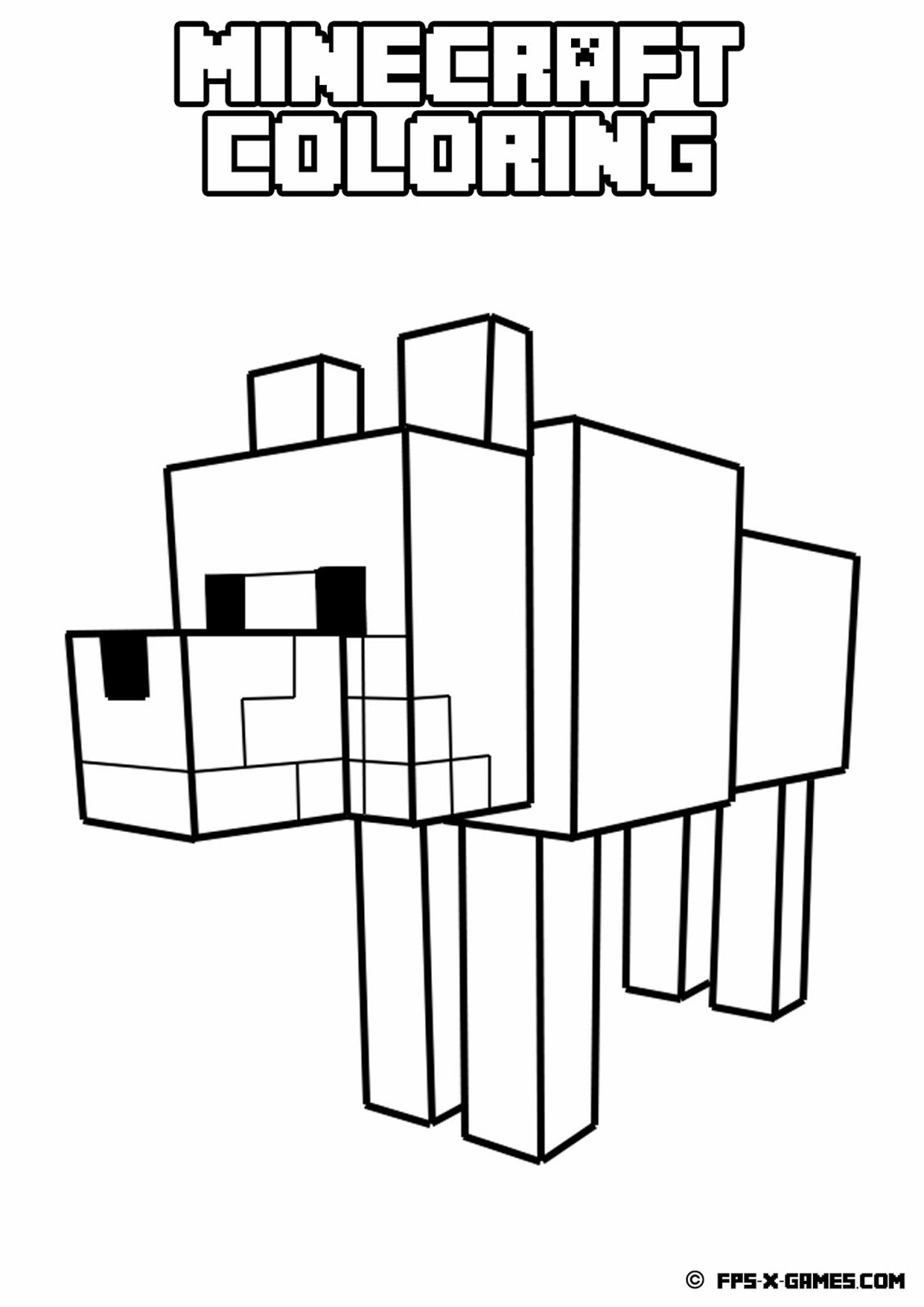 Unique Free Minecraft Coloring Pages |Free coloring on Clipart Library