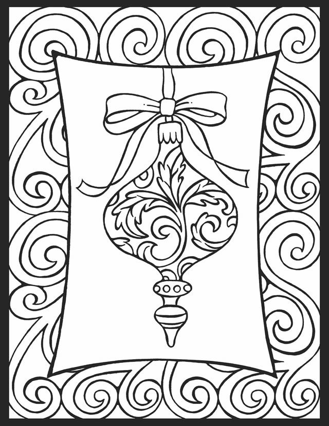 Free Christmas Ornaments Coloring Pages Printable, Download Free