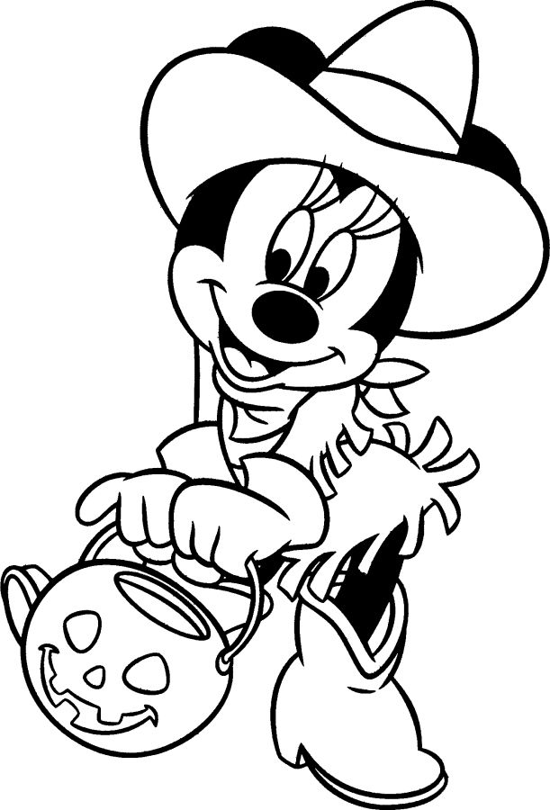 Mickey Minnie Halloween Coloring Pages  Cenul � Free Coloring
