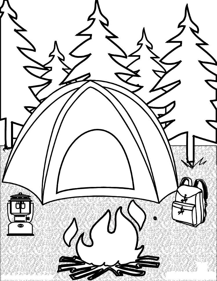 Camping Coloring Pages | Coloring Pages Kids