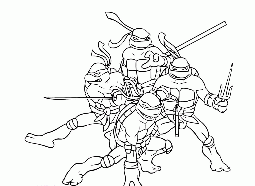 Free Ninja Turtle Coloring Pages To Print 