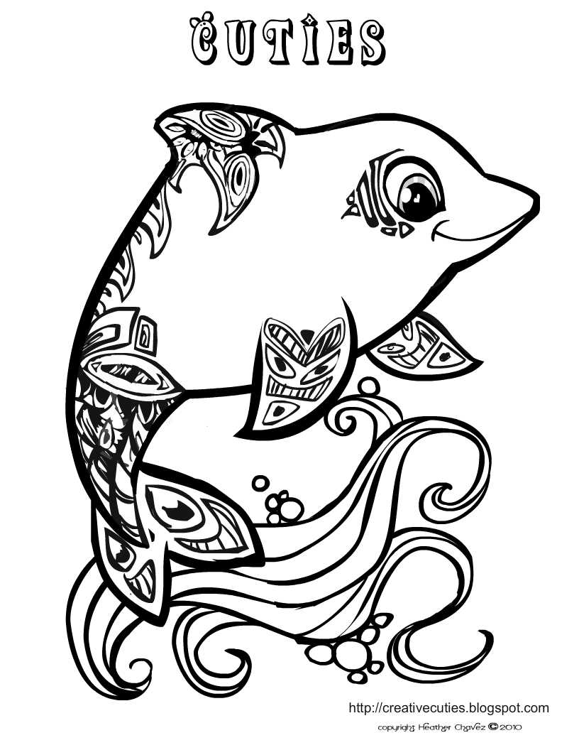 Quirky Artist Loft: Cuties Free Animal Coloring Pages