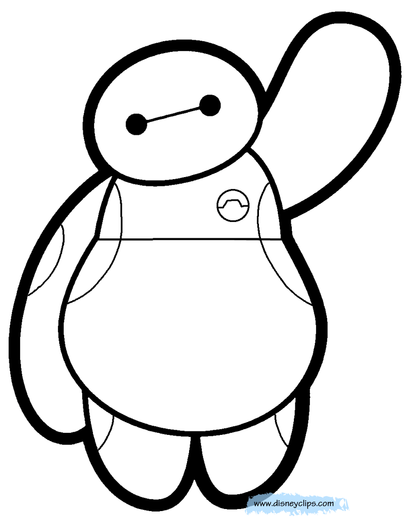 Big Hero 6 Coloring Pages Baymax Clip Art Library