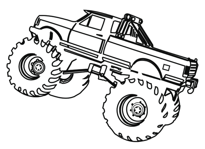 Monster Truck Coloring Pages |Free coloring on Clipart Library