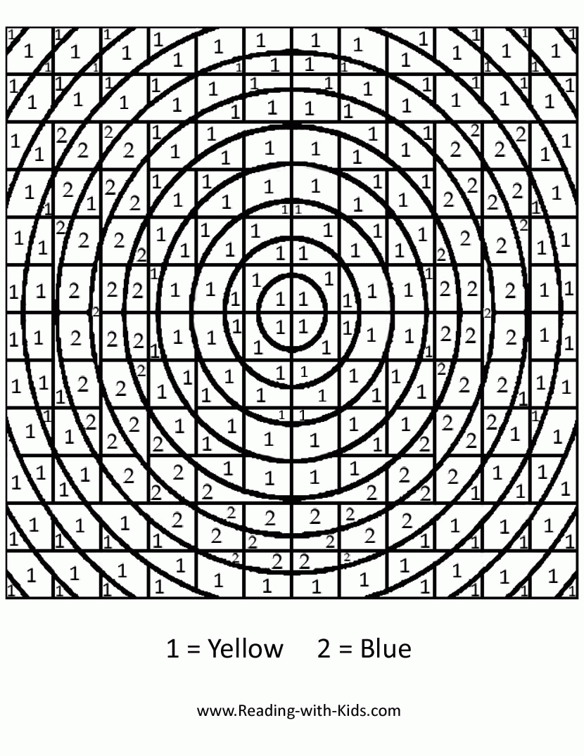 Free Printable Coloring Be Number