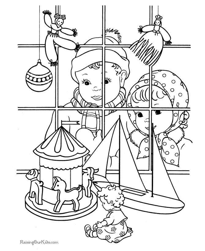 Free Free Printable Vintage Christmas Coloring Pages Download Free 