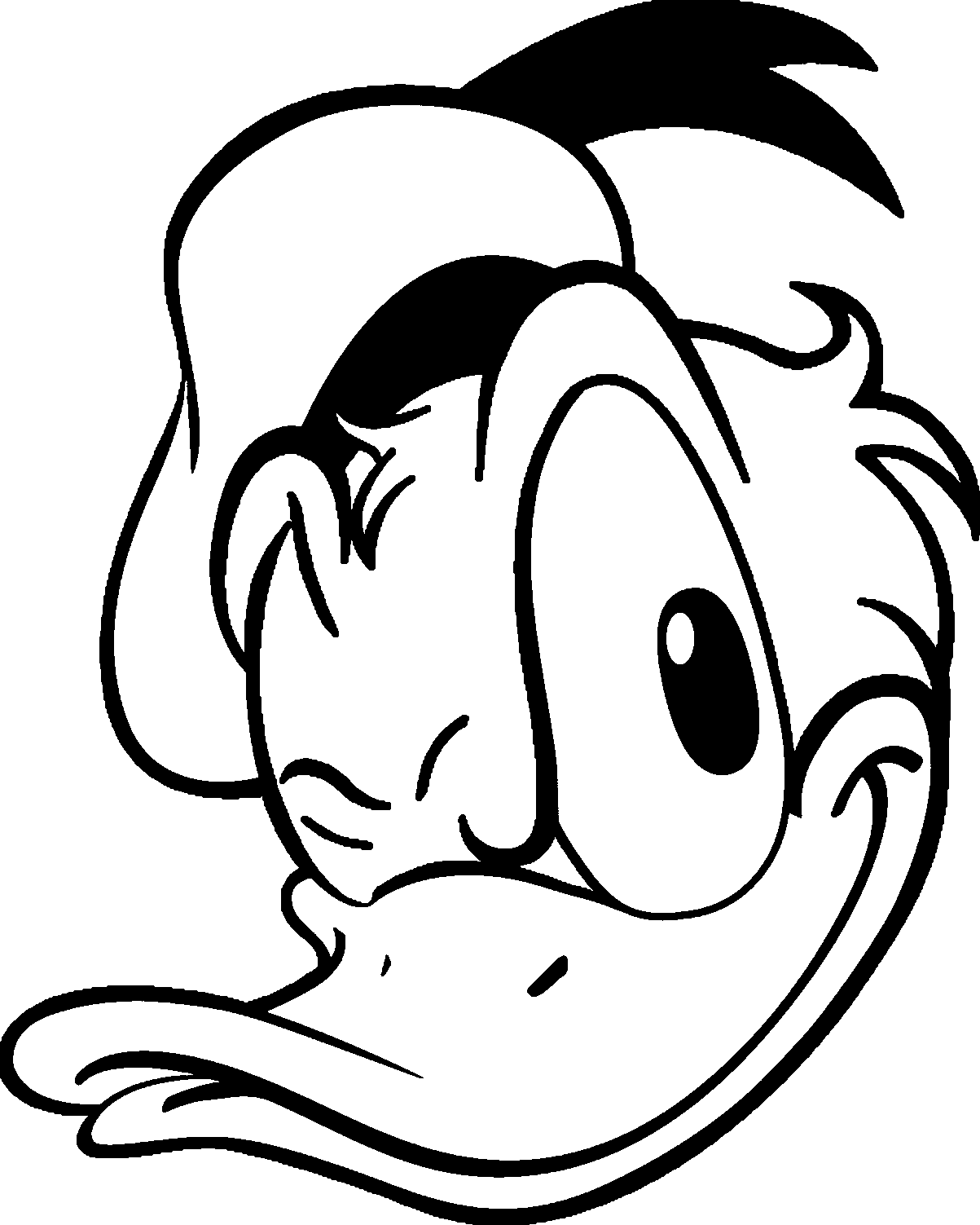 Donald Duck Coloring Page