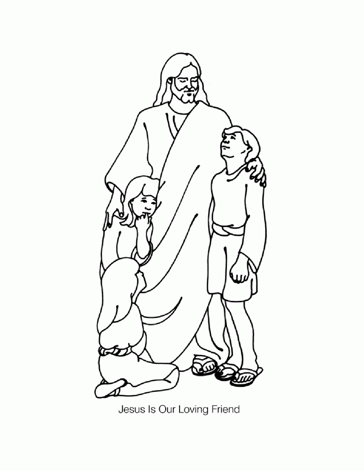 Jesus loves children coloring pages | Coloring Pages 