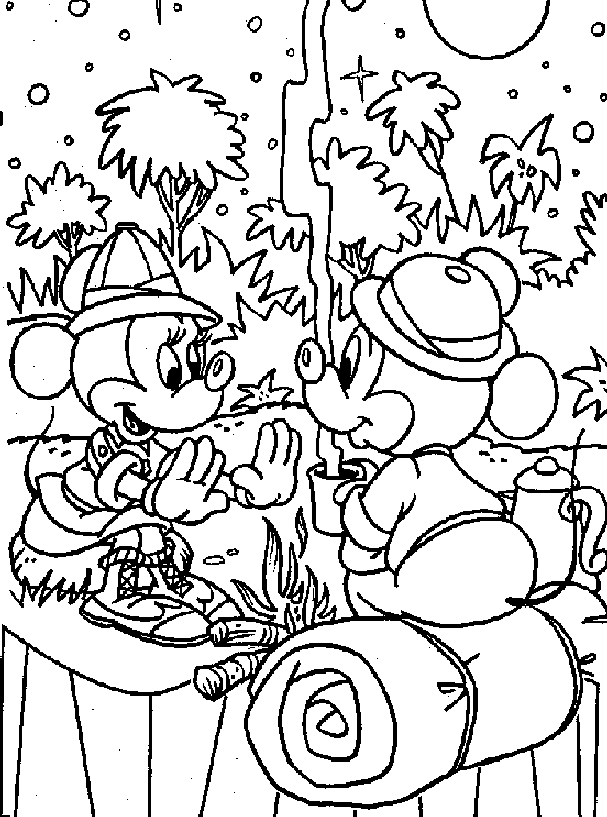 Camping S | Coloring Pages for Kids and for Adults