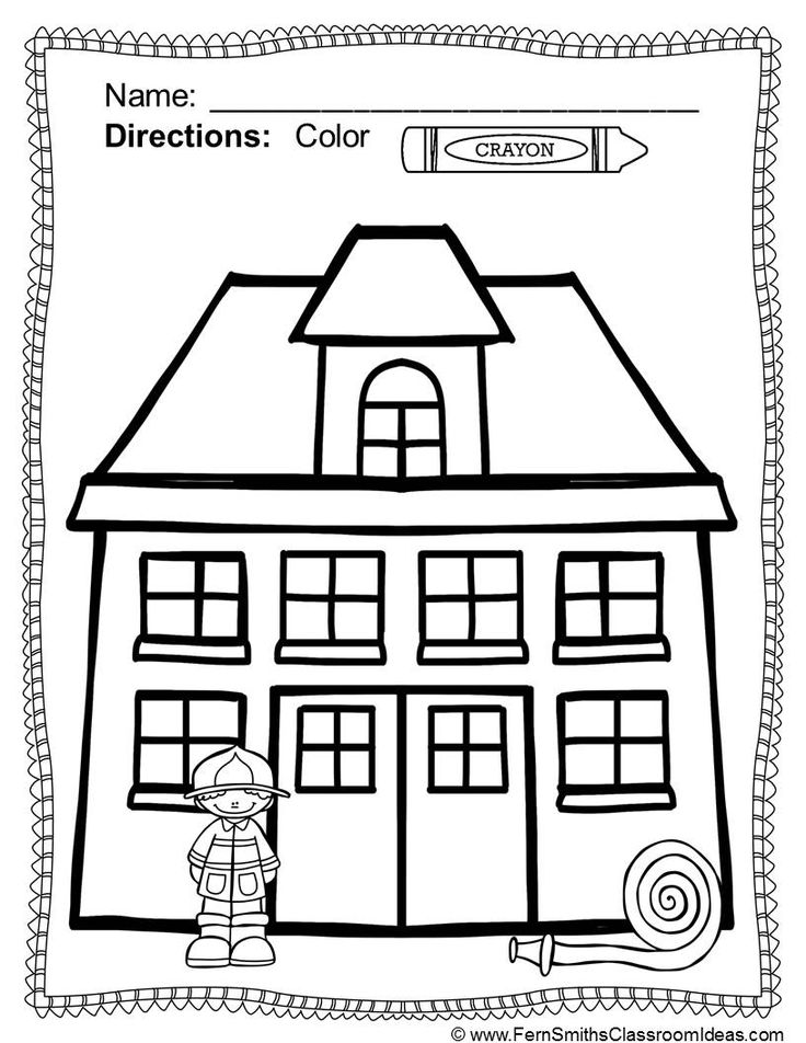 Fire Prevention Week Coloring Page