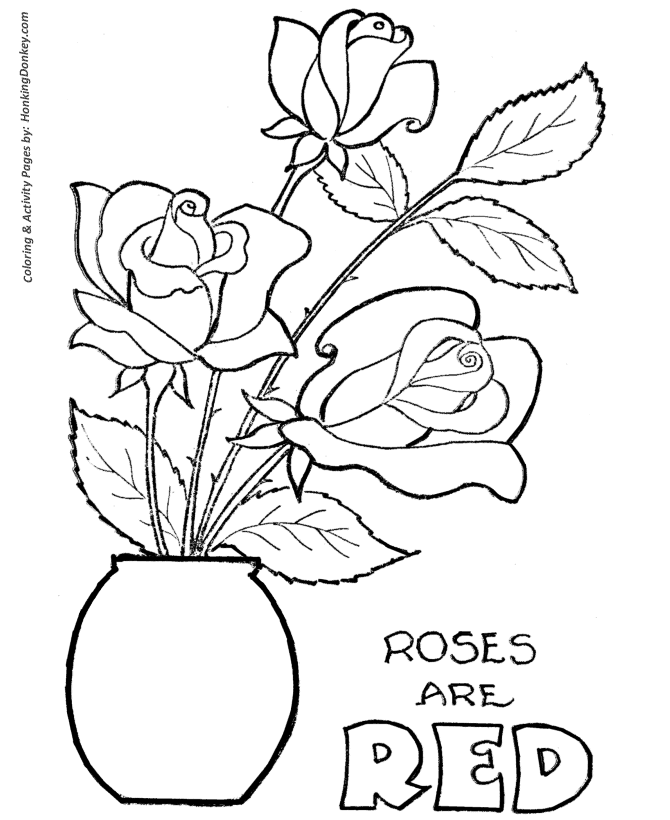 Featured image of post Rose Realistic Flower Coloring Pages : Just click on button print at the right for printing.