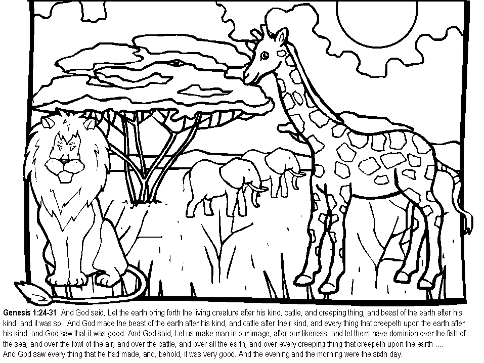 Day 6 Coloring Page | ?oloring Pages For All Ages