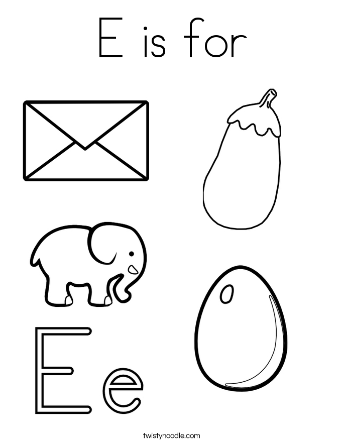 Free Letter E Coloring Page Download Free Letter E Coloring Page Png 